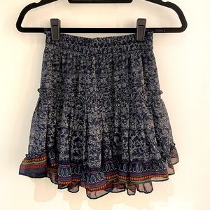 Misa Los Angeles Tiered Mini Skirt